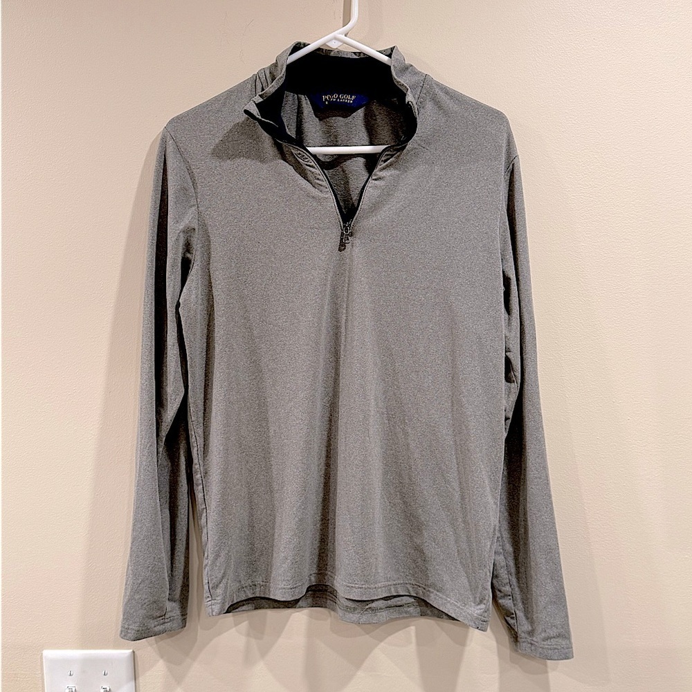 Polo Golf Ralph Lauren Gray QuarterZip Pullover Polo Golf Ralph Lauren Gray QuarterZip Pullover